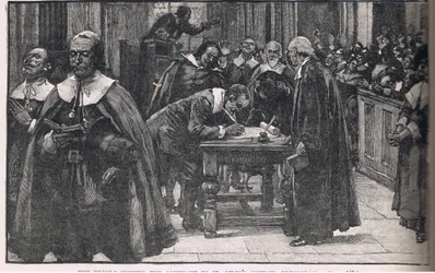 The People Signing the Covenant of St Giles Church in Edinburgh 1638